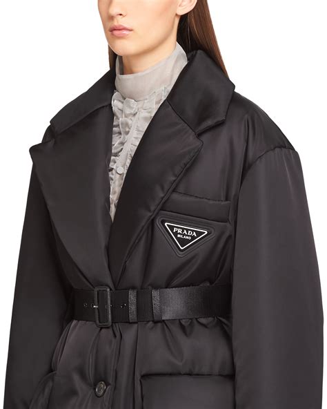 prada nylon jacket women's|prada re nylon puffer jacket.